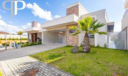 Casa TERREA MOBILIADA no melhor condominio de Campo Largo - 4 dormitórios