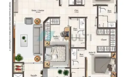 Apartamento com 3 quartos à venda na Avenida Salvador Di Bernardi, 855, Campinas, São José