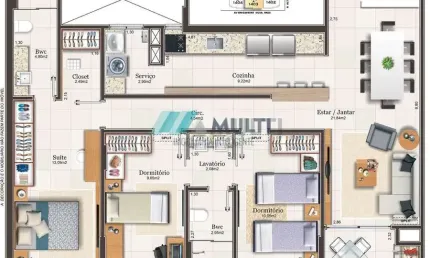 Apartamento com 3 quartos à venda na Avenida Brigadeiro da Silva Paes, 724, Campinas, São José
