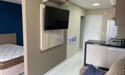 Línea - Flat mobiliado 41m², 1 suíte, Jundiaí. COD FL0065