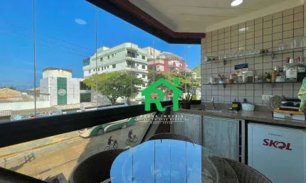 Apartamento à beira mar com 3 dormitórios (2 suítes), 2 vagas, lazer, Tombo, Guarujá/SP
