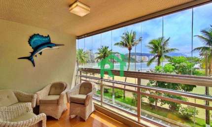 Apartamento Frente Mar, 3 Dormitórios (2 Suítes), 1 Vaga, Área de Lazer, Jardim Astúrias, Guarujá/SP
