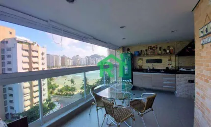 Apartamento Frente para o  Mar, 3 Dormitórios,( 2 suítes), 2 Vagas, Área de Lazer, Astúrias, Guarujá/SP