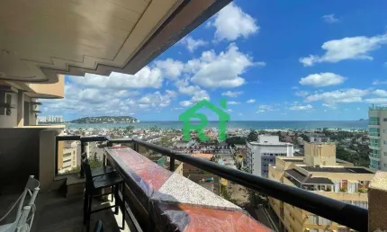Apartamento Moderno, Vista ao Mar, 3 Dormitórios (3 Suítes), 2 Vagas, Lazer, Enseada, Guarujá/SP.