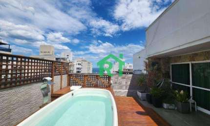Cobertura com 3 dormitórios à venda, 320 m² por R$ 1.800.000,00 - Pitangueiras - Guarujá/SP