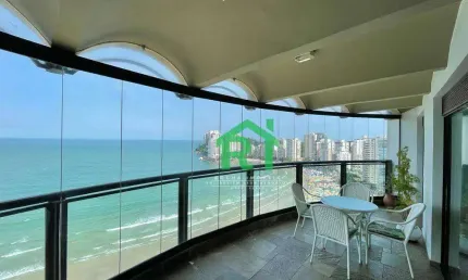 Apartamento frente mar com 3 quartos (3 suítes), 2 vagas e lazer à venda em Jardim Astúrias, Guarujá | Rocha Imóveis Guarujá