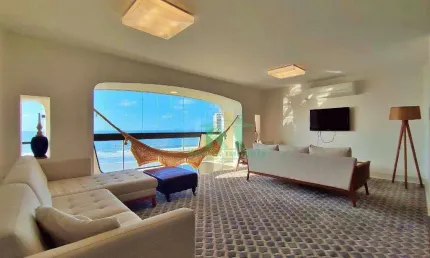 Apartamento Frente Mar, 3 Dormitórios (1 Suíte), 2 Vagas, Jardim Astúrias, Guarujá/SP
