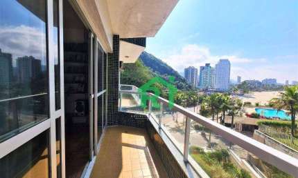 Apartamento com 3 dormitórios para alugar, 135 m² por R$ 4.000,00/mês - Pitangueiras - Guarujá/SP