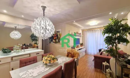 Apartamento reformado, 3 dormitórios (1 suíte), 2 vagas, área de lazer, jardim astúrias, guarujá/sp