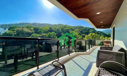 Apartamento com varanda gourmet, 4 dormitórios (2 suítes), 2 vagas, piscina, praia das pitangueiras, guarujá.