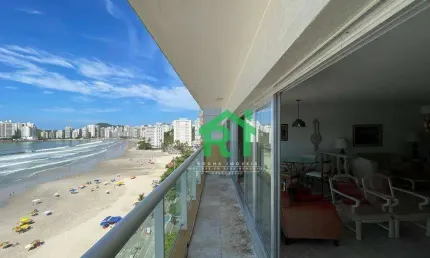Apartamento com 4 dormitórios à venda, 246 m² por r$ 1.900.000,00 - pitangueiras - guarujá/sp