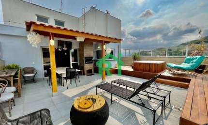 Cobertura com 3 dormitórios à venda, 235 m² por R$ 1.000.000,00 - Pitangueiras - Guarujá/SP