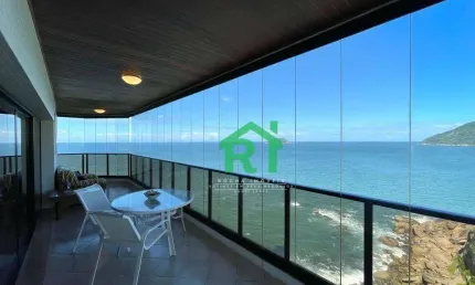 Apartamento frente mar, 4 dormitórios (suítes), 3 vagas, lazer, jardim astúrias - guarujá/sp