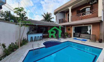Casa com 4 dormitórios à venda, 309 m² por R$ 1.600.000,00 - Balneário Praia do Pernambuco - Guarujá/SP