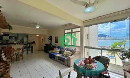 Apartamento frente mar, 3 dormitórios (2 suítes), 1 vaga, lazer,  jardim astúrias - guarujá/sp