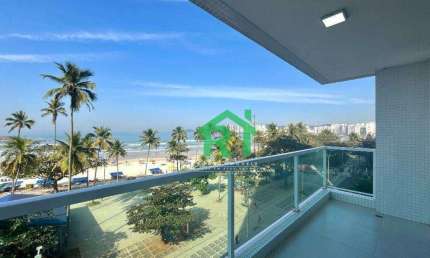Apartamento Frente Mar, Reformado, 3 Dormitórios (1 Suíte), 1 Vaga, Pitangueiras, Guarujá/SP