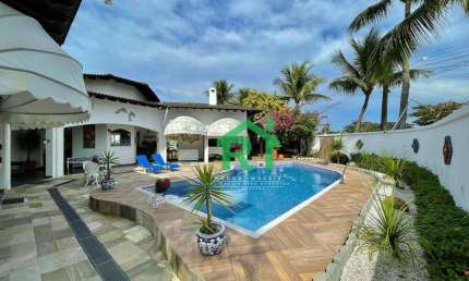 Casa com 7 dormitórios (6 suítes), 3 vagas, lazer, Enseada, Guarujá/SP