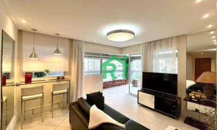 Apartamento com varanda gourmet,  3 dormitórios (suítes), 2 vagas, jardim astúrias - guarujá/sp