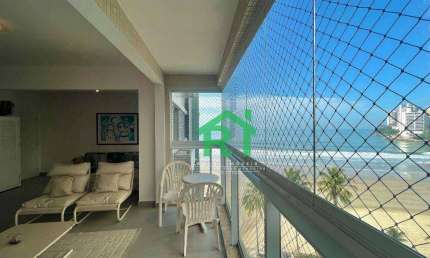 Apartamento Frente mar, 3 dormitórios  (1 suíte), 2 vagas - Jardim Astúrias - Guarujá/SP