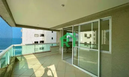 Apartamento beira mar, 3 dormitórios (3 suítes), 2 vagas, área de lazer, jardim astúrias, guarujá/sp