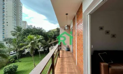 Apartamento com Sacada, 2 Dormitórios, 1 Vaga, Churrasqueira, Jardim Astúrias, Guarujá/SP