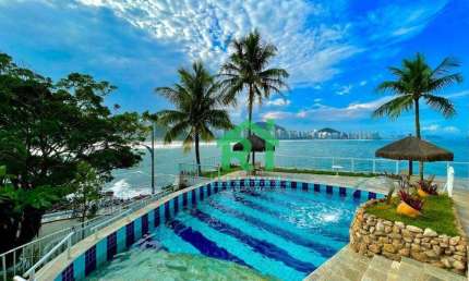 Apartamento Frente Mar, 3 Dormitórios (1 Suíte), 1 Vaga, Área de Lazer, Jardim Astúrias, Guarujá/SP