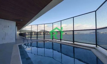 Apartamento frente mar, 3 suítes, 2 vagas, lazer, jardim astúrias - guarujá/sp