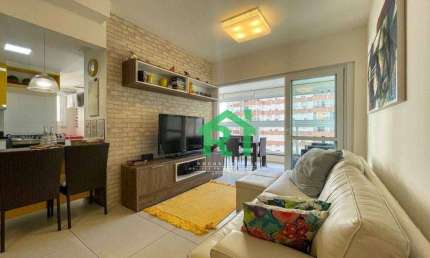 Apartamento com 3 dormitórios, 100 m² - venda por R$ 1.250.000,00 ou aluguel por R$ 6.500,02/mês - Pitangueiras - Guarujá/SP