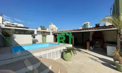 Cobertura com 4 quartos (2 suítes), 1 vaga e lazer à venda em Jardim Astúrias, Guarujá | Rocha Imóveis Guarujá