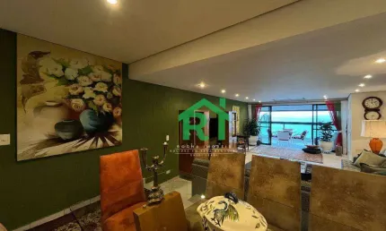 Apartamento frente mar, 3 dormitórios (3 suítes), 2 vagas, lazer, pitangueiras, guarujá/sp