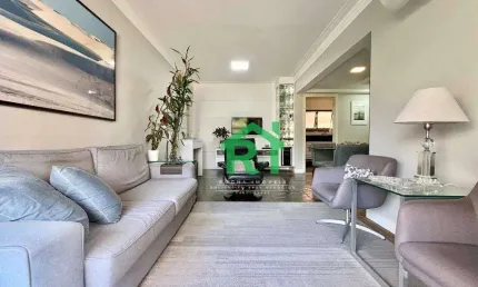 Apartamento à beira mar com 3 dormitórios (2 suítes), 2 vagas, lazer, jardim astúrias, guarujá/sp