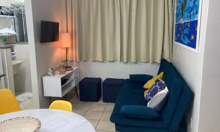Apartamento mobiliado com 2 dormitórios na praia grande.