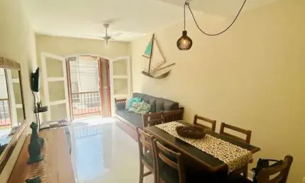 Apartamento duplex dois dormitórios mobiliado à venda na praia grande