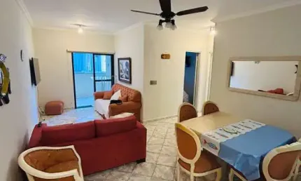 Apartamento mobiliado de 2 dormitórios disponível para locação definitiva no bairro de itaguá ubatuba