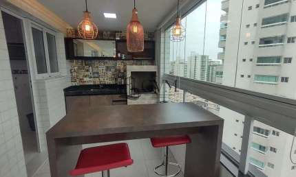 Apartamento todo mobiliado com 2 dorms, Caiçara, Praia Grande