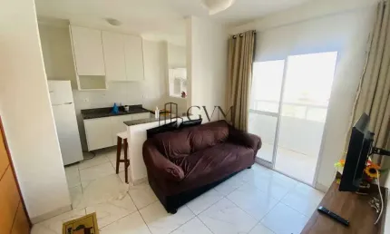 Apartamento semi mobiliado com 2 dorms, Ocian, Praia Grande