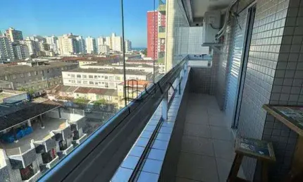 300 metros da Praia Apto com 2 dorms, Ocian, Praia Grande