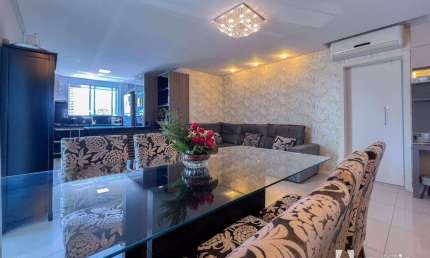 Apartamento semi mobiliado com 1 suíte e 2 dormitórios no Centro de Itajaí