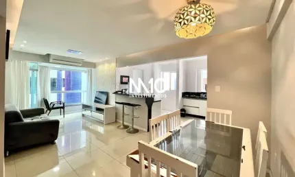 Apartamento quadra mar de 2 dormitórios no edifício Veneza em Balneário Camboriú