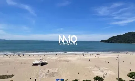 Apartamento frente mar 2 dormitórios mobiliado e reformado