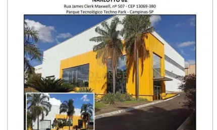 Galpão para alugar em Campinas, Techno Park, com 1422 m²
