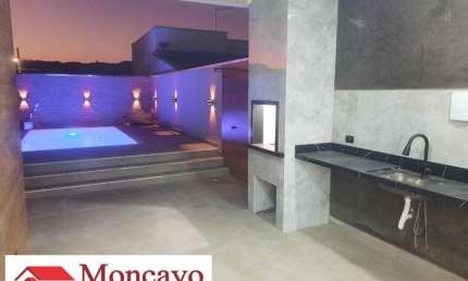 Sobrado novo, designer moderno-acabamento fino-Jd. das Palmeira
