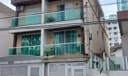 Sobrado triplex de 228m² no bairro embaré em santos/sp