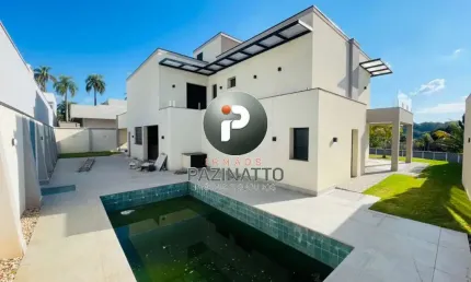 Casa em condomínio fechado com 4 quartos à venda na rua engenheiro paulo de campos fessel, 351, dois córregos, valinhos, 483 m2 por r$ 2.600.000