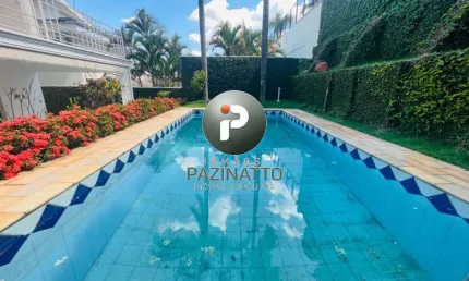 Casa em condomínio fechado com 3 quartos para alugar na rua carlos penteado stevenson, 59, jardim recanto, valinhos, 420 m2 por r$ 11.000