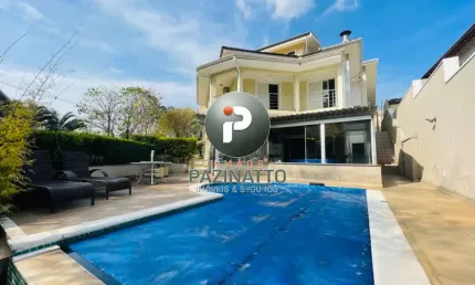 Casa em condomínio fechado com 4 quartos à venda na rodovia comendador guilherme mamprim, 100, dois córregos, valinhos, 540 m2 por r$ 3.100.000