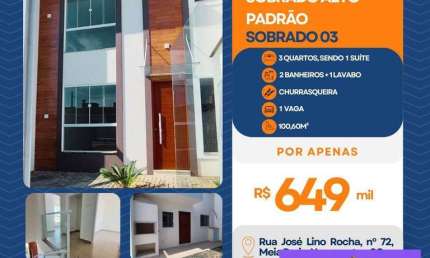 Lindo Sobrado Alto Padrão, 03 dormitórios uma suíte, Meia Praia Navegantes