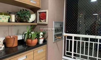 Apartamento Lindo 2 dormitórios 1 suite 2 vagas Varanda Gourmet- Lazer