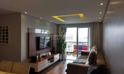 Apartamento Maravilhoso 84 metros Próx Metrô 3 dormitórios 1 suite 1 vaga - Ac Permuta