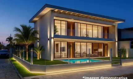 Casa frente mar em ubatuba, 5 quartos, 3 salas, 3 banheiros, 4 vagas de garagem, 373,50 m² , terreno 575 m2 de esquina